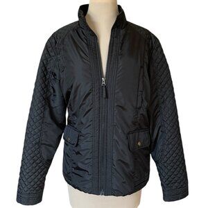 Preston & York Black Fleece Lined Full Zip Jacket, Size M